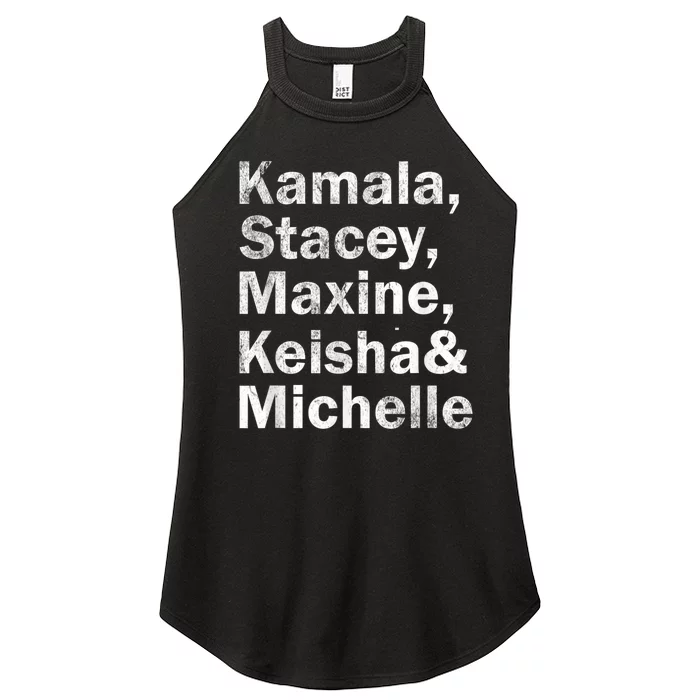 Kamala Stacey Maxine Keisha And Michelle Women’s Perfect Tri Rocker Tank