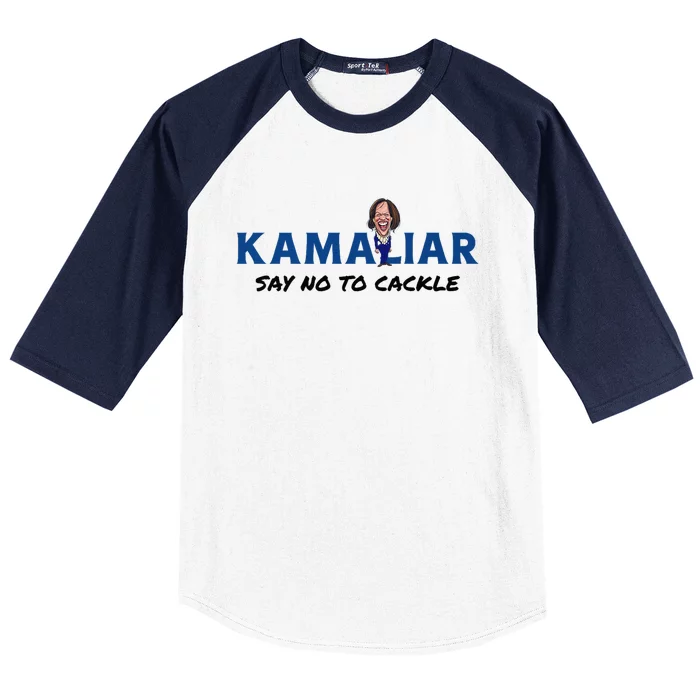 Kamaliar Say No To Cackle Hard Pass On Kamala Harris Baseball Sleeve Shirt