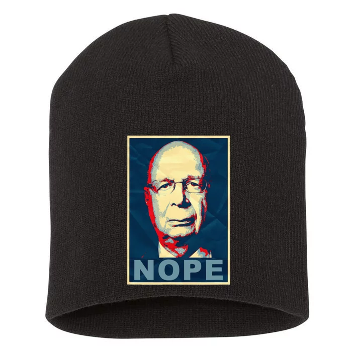 Klaus Schwab Nope Short Acrylic Beanie