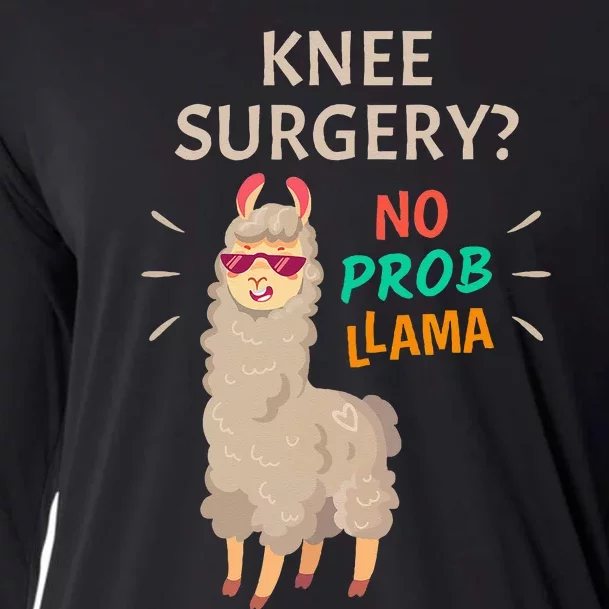 Knee Surgery No Probllama Knee Replacement Recovery Gift Cooling Performance Long Sleeve Crew