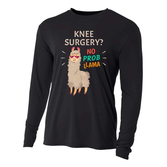 Knee Surgery No Probllama Knee Replacement Recovery Gift Cooling Performance Long Sleeve Crew