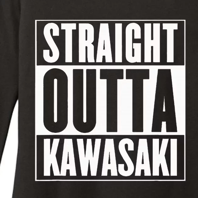 Kawasaki Straight Outta Kawasaki Womens CVC Long Sleeve Shirt