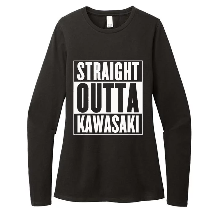 Kawasaki Straight Outta Kawasaki Womens CVC Long Sleeve Shirt