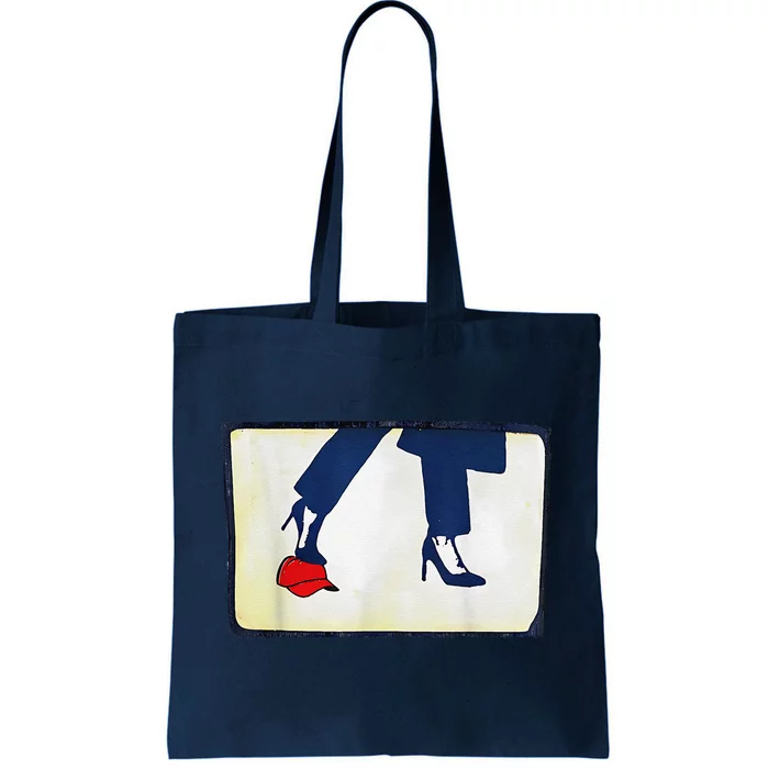 Kamala Stepping On Red Hat Funny Kamala Harris Trump 2024 Tote Bag