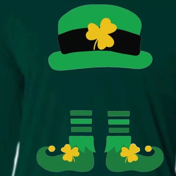 Kid Saint Patrick's Day Personalized Shirt Leprechaun Stockings And Hat Cooling Performance Long Sleeve Crew