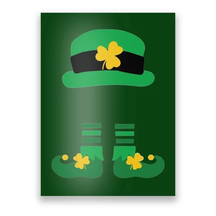 Kid Saint Patrick's Day Personalized Shirt Leprechaun Stockings And Hat Poster