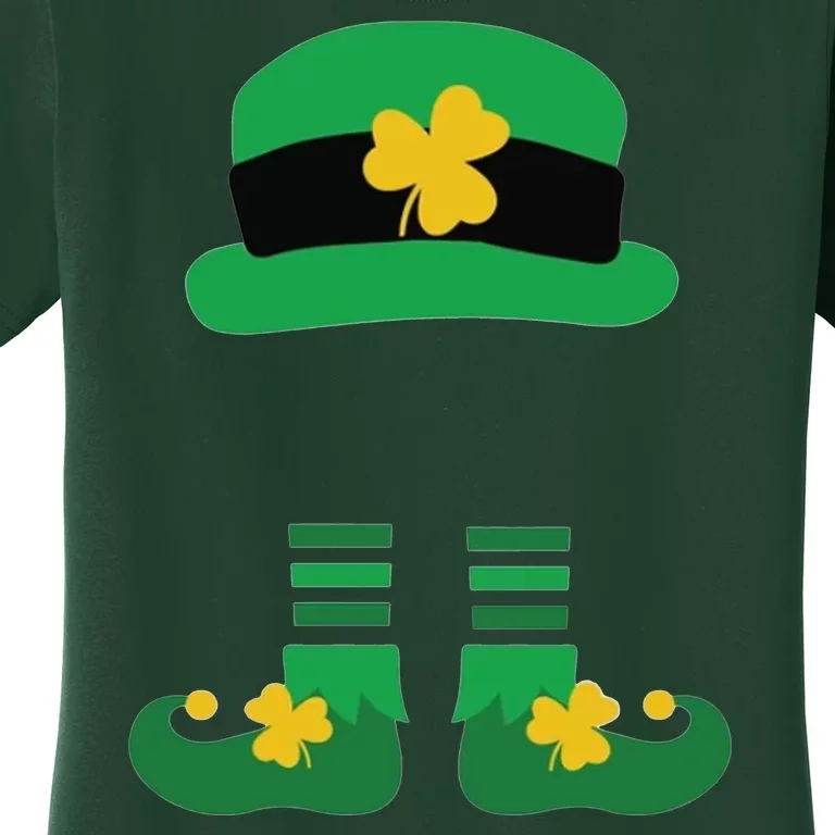 Kid Saint Patrick's Day Personalized Shirt Leprechaun Stockings And Hat Women's T-Shirt