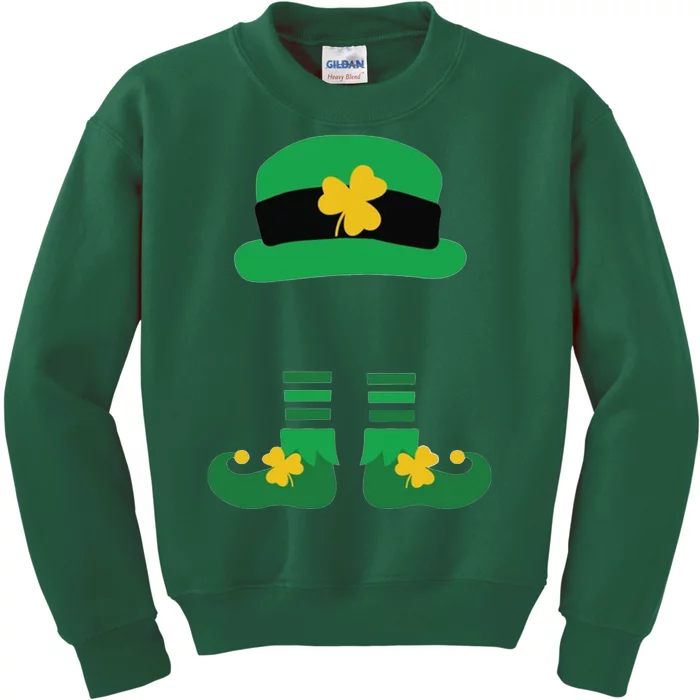 Kid Saint Patrick's Day Personalized Shirt Leprechaun Stockings And Hat Kids Sweatshirt