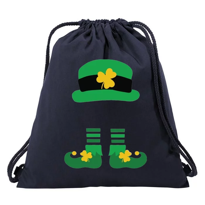 Kid Saint Patrick's Day Personalized Shirt Leprechaun Stockings And Hat Drawstring Bag