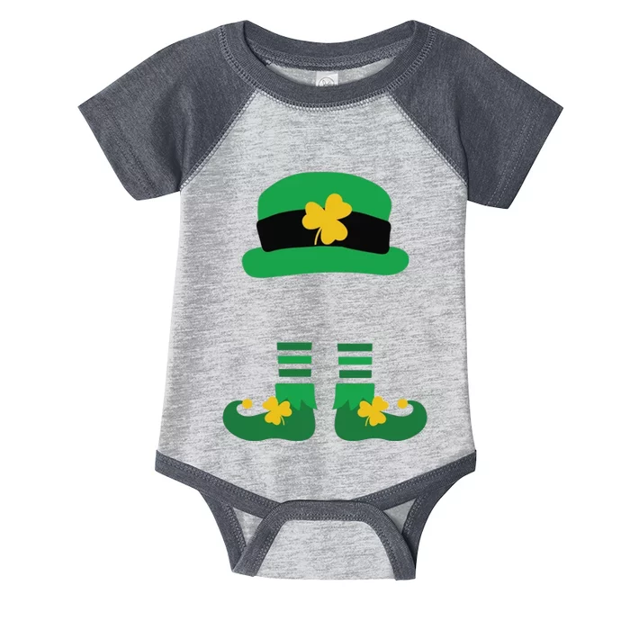 Kid Saint Patrick's Day Personalized Shirt Leprechaun Stockings And Hat Infant Baby Jersey Bodysuit