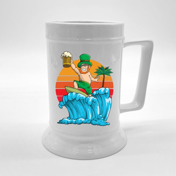 Kobold St Patricks Day Hawaiian Vintage Hawaii Surfing Funny Gift Front & Back Beer Stein