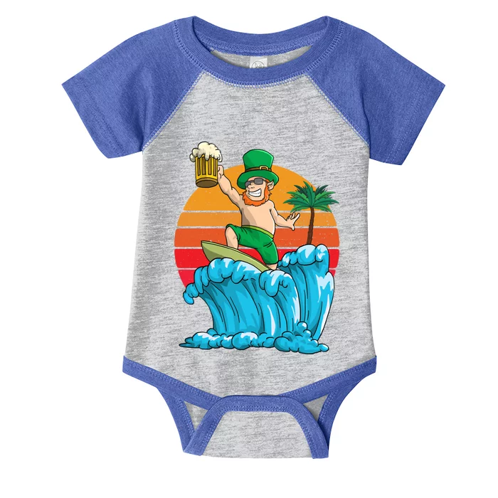 Kobold St Patricks Day Hawaiian Vintage Hawaii Surfing Gift Infant Baby Jersey Bodysuit