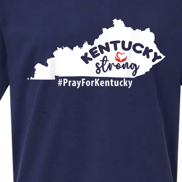 Kentucky Strong Pray For Kentucky Sueded Cloud Jersey T-Shirt