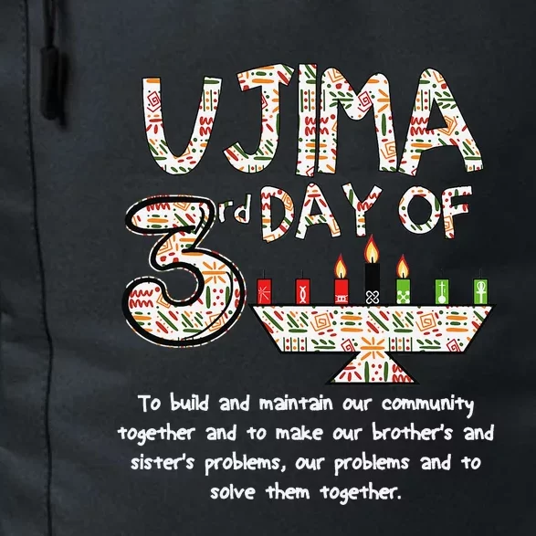 Kwanzaa Seven Principles Ujima 3 Rd Day Of Kwanzaa Daily Commute Backpack