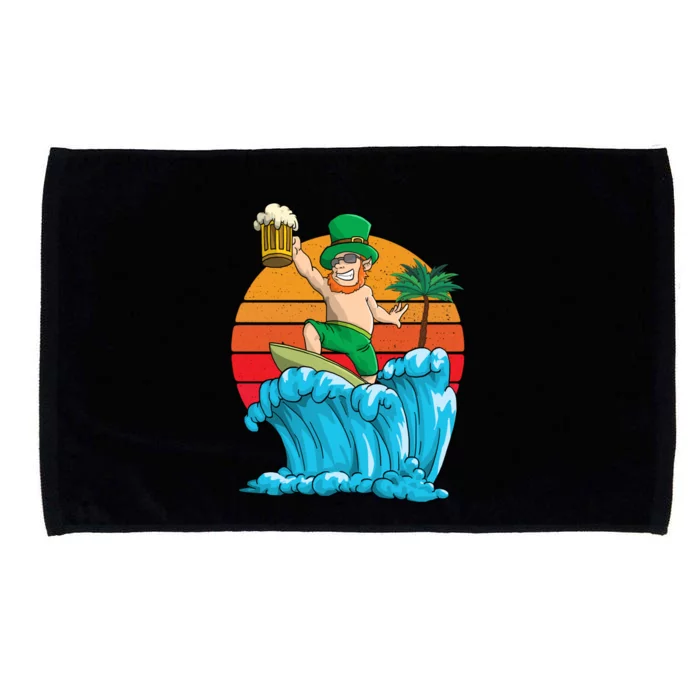 Kobold St Patricks Day Hawaiian Vintage Hawaii Surfing Gift Microfiber Hand Towel