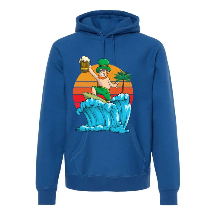 Kobold St Patricks Day Hawaiian Vintage Hawaii Surfing Gift Premium Hoodie