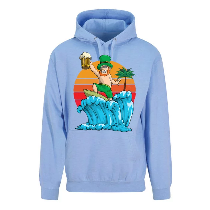 Kobold St Patricks Day Hawaiian Vintage Hawaii Surfing Gift Unisex Surf Hoodie