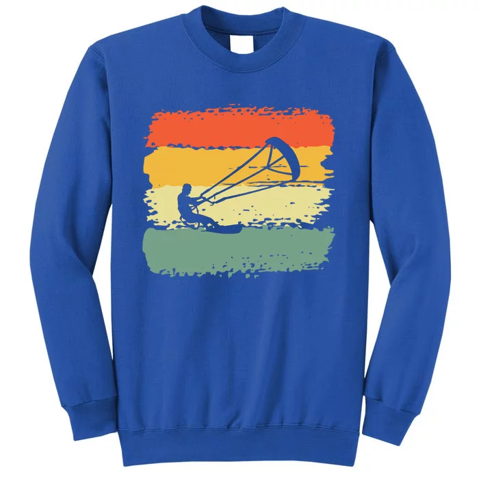 Kite Surfing Retro Vintage 70S 80S Style Cute Gift Tall Sweatshirt