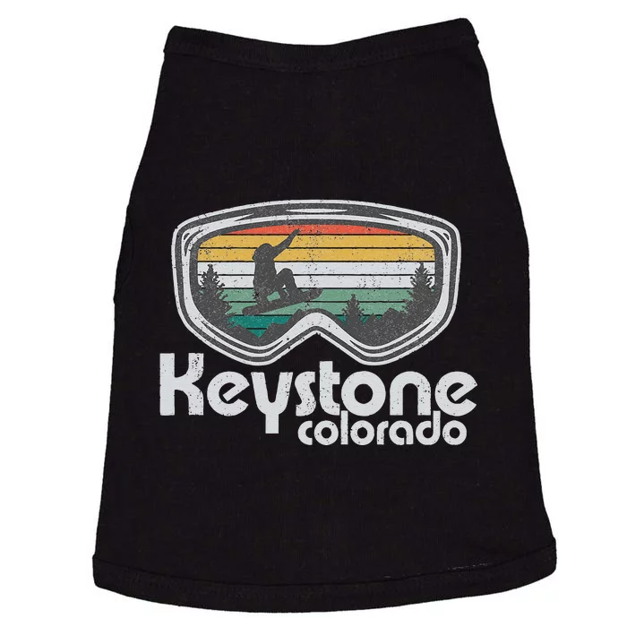 Keystone Snowboarding Retro Colorado Mountain Snowboard Doggie Tank