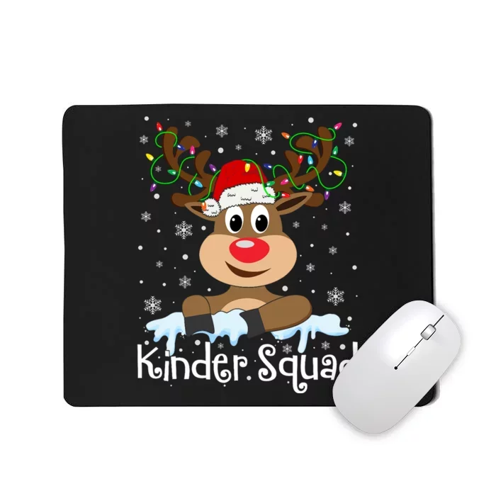 Kinder Squad Reindeer Christmas Kindergarten Teacher Xmas Mousepad