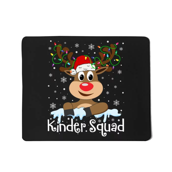 Kinder Squad Reindeer Christmas Kindergarten Teacher Xmas Mousepad