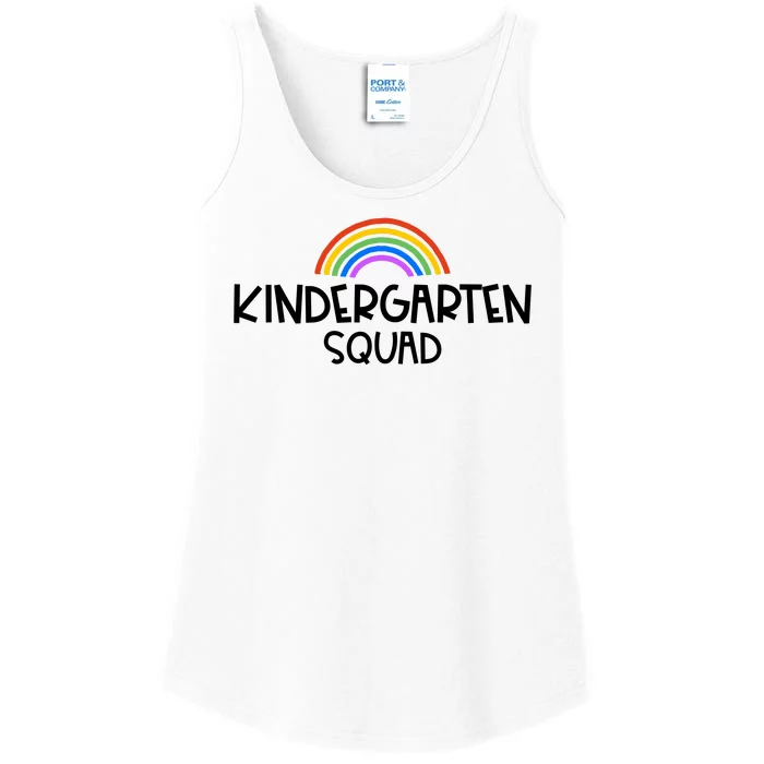 Kindergarten Squad Rainbow Ladies Essential Tank