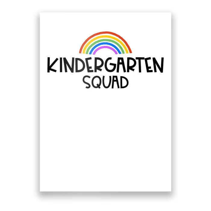 Kindergarten Squad Rainbow Poster