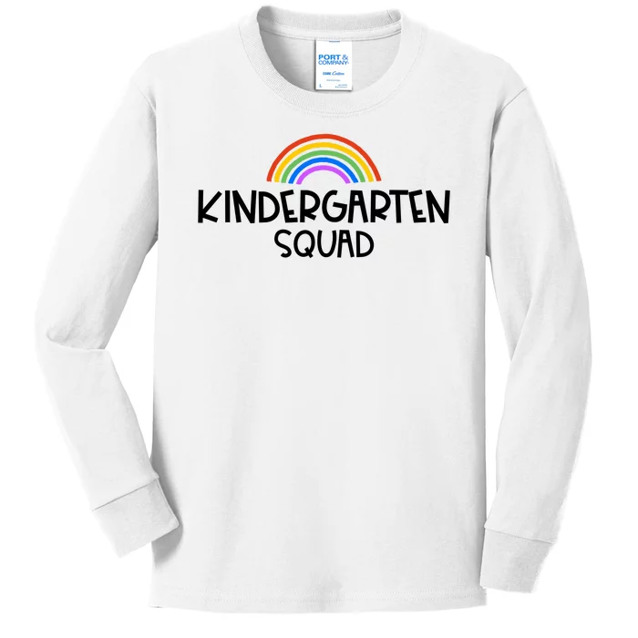 Kindergarten Squad Rainbow Kids Long Sleeve Shirt