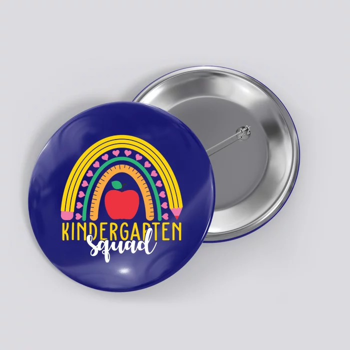 Kindergarten Squad Rainbow Education Button