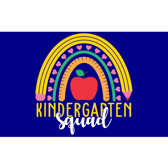 Kindergarten Squad Rainbow Education Bumper Sticker