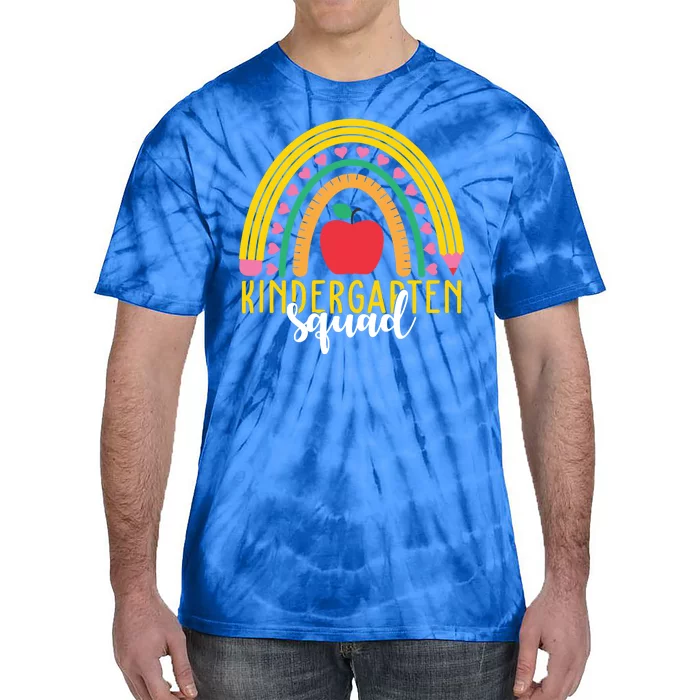 Kindergarten Squad Rainbow Education Tie-Dye T-Shirt