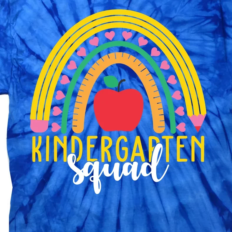 Kindergarten Squad Rainbow Education Tie-Dye T-Shirt