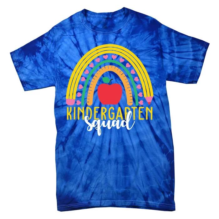 Kindergarten Squad Rainbow Education Tie-Dye T-Shirt