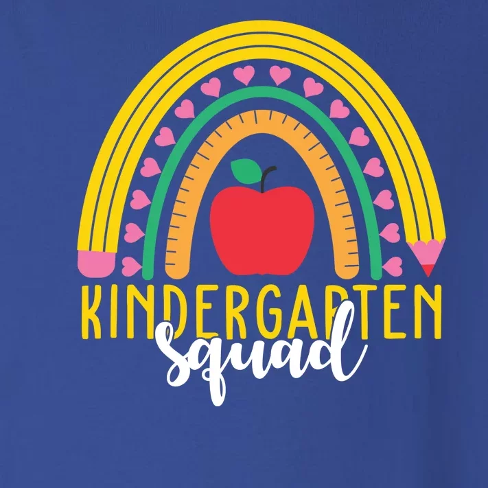 Kindergarten Squad Rainbow Education Toddler Long Sleeve Shirt