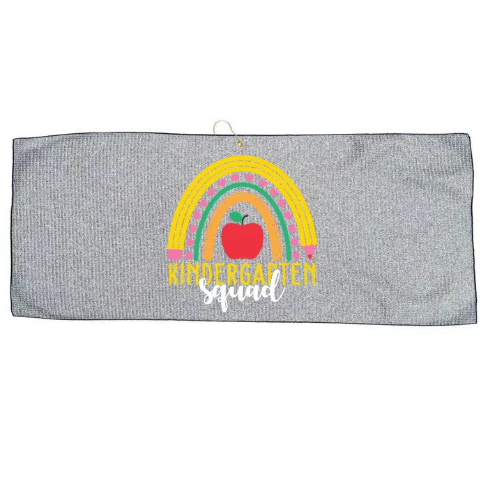 Kindergarten Squad Rainbow Education Large Microfiber Waffle Golf Towel