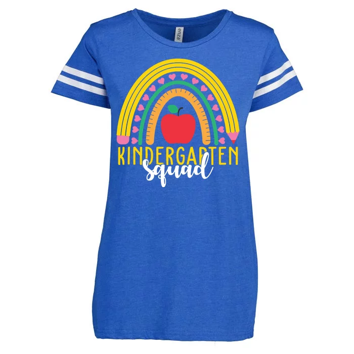 Kindergarten Squad Rainbow Education Enza Ladies Jersey Football T-Shirt