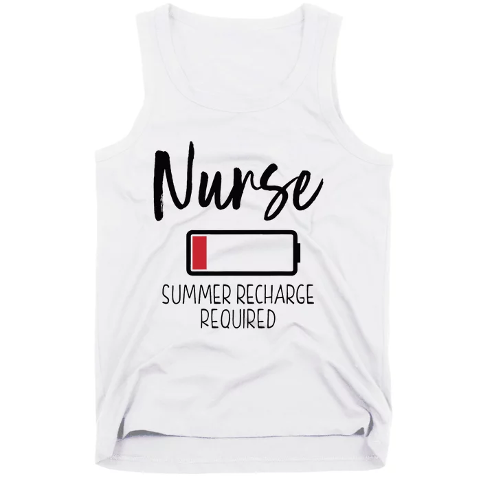 Krankenschwester Summer Recharge Required Lustig Tank Top