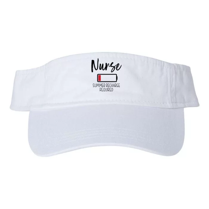 Krankenschwester Summer Recharge Required Lustig Valucap Bio-Washed Visor