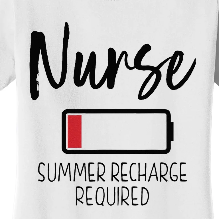 Krankenschwester Summer Recharge Required Lustig Women's T-Shirt