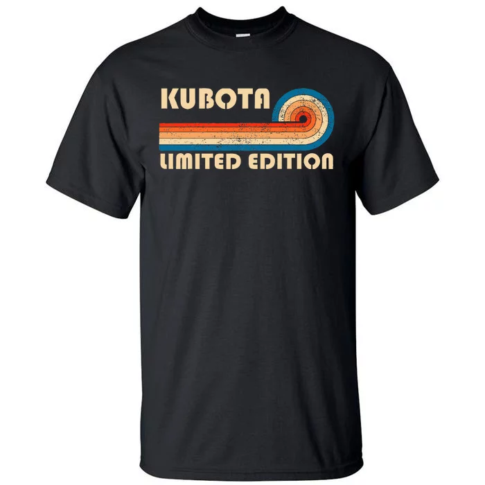 Kubota Surname Retro Vintage 80s 90s Birthday Reunion Tall T-Shirt