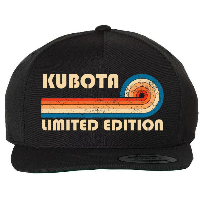 Kubota Surname Retro Vintage 80s 90s Birthday Reunion Wool Snapback Cap