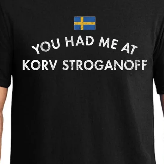 Korv Stroganoff Sausage Swedish Dish Stew Tomato Paste Cream Gift Pajama Set