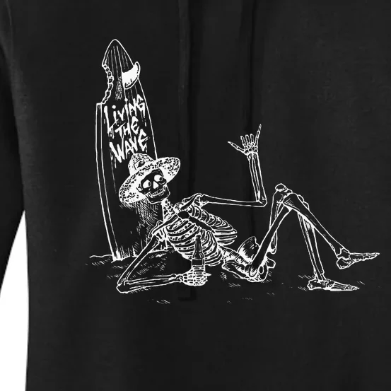 Koloa Surf Skeleton Women's Pullover Hoodie