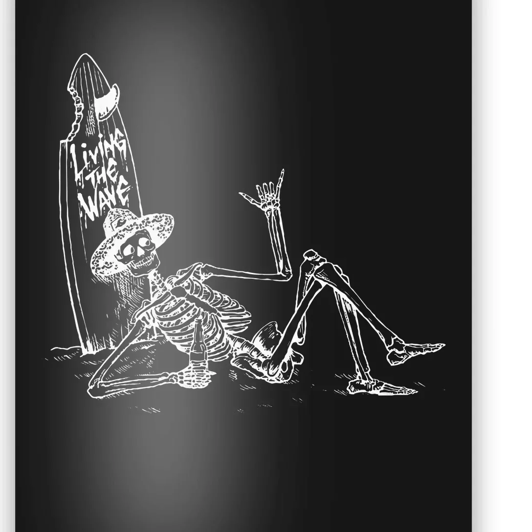 Koloa Surf Skeleton Poster