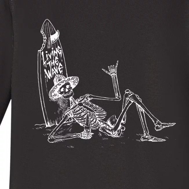 Koloa Surf Skeleton Logo Baby Long Sleeve Bodysuit