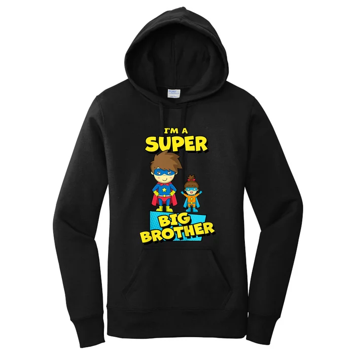 Kids SUPERHERO SUPER BIG BROTHER BIG BROTHER LITTLE SISTER Women's Pullover Hoodie