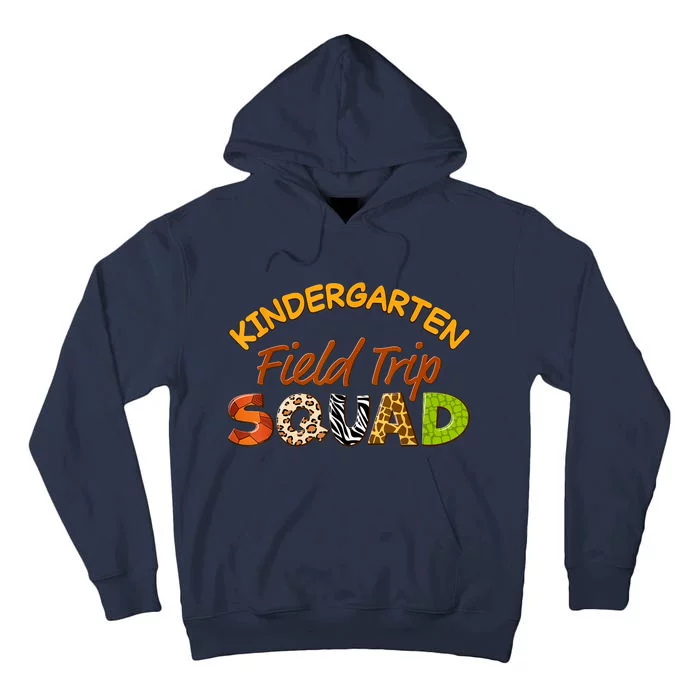 Kindergarten Students School Zoo Field Trip Squad Matching Tall Hoodie