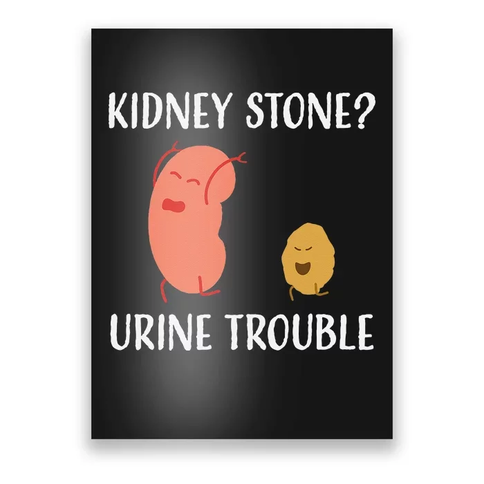 Kidney Stone Survivor Funny Urine Trouble Recovery Gag Gift Poster