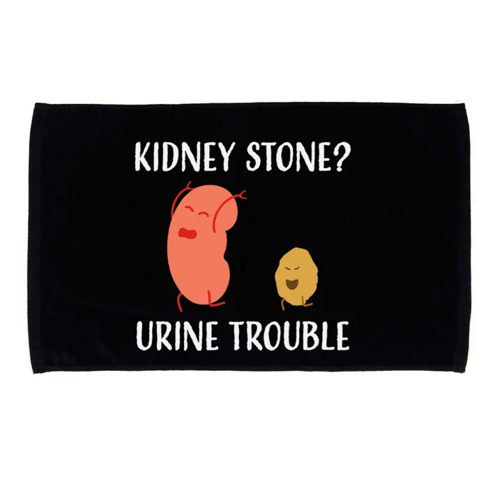 Kidney Stone Survivor Funny Urine Trouble Recovery Gag Gift Microfiber Hand Towel