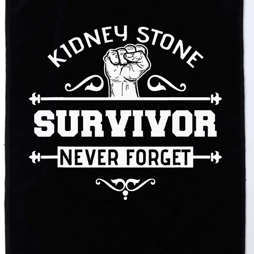 Kidney Stone Survivor Sarcastic Gift Platinum Collection Golf Towel